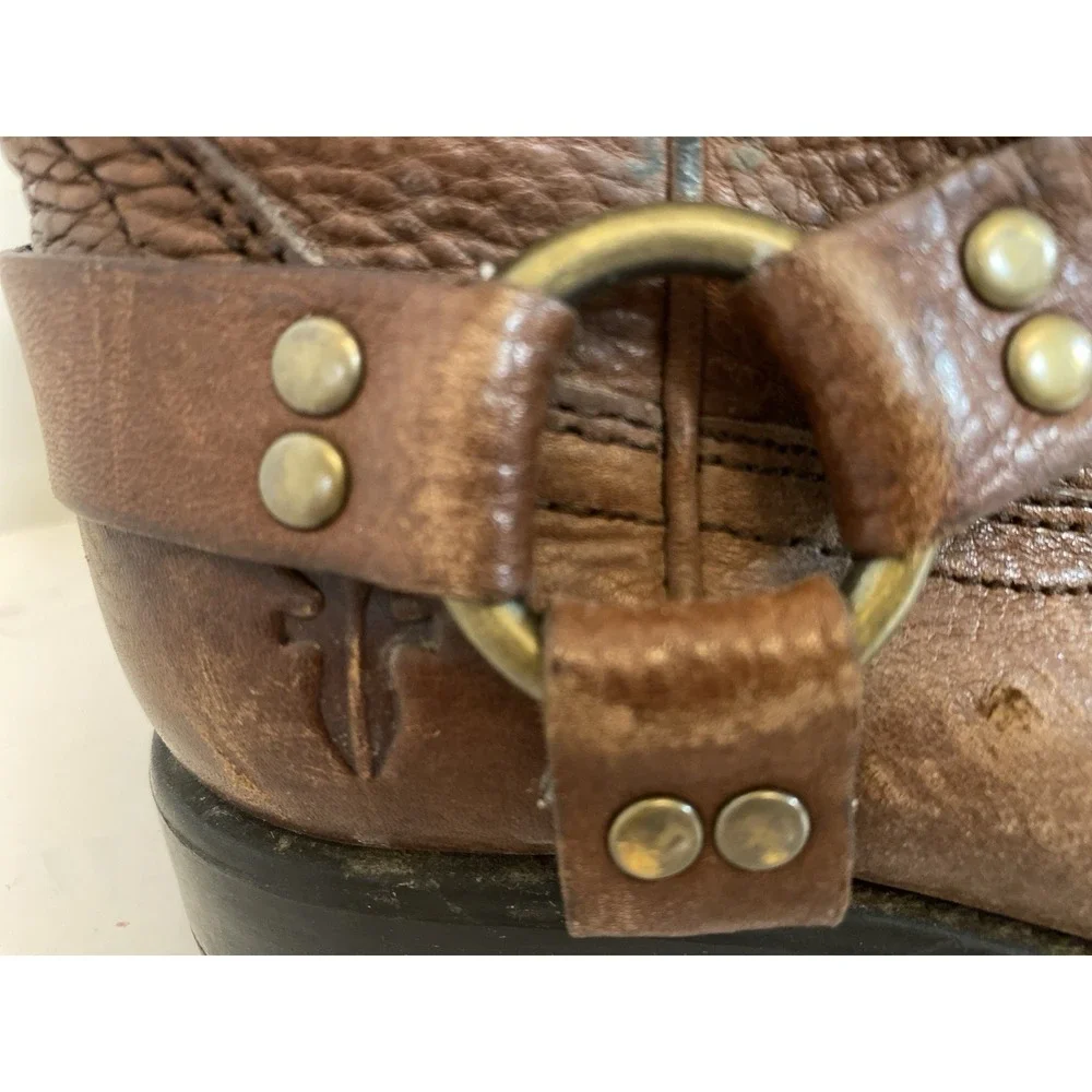 FRYE Youth 12.5‎ Leather Boots Engineer Harness Pull-On  97206